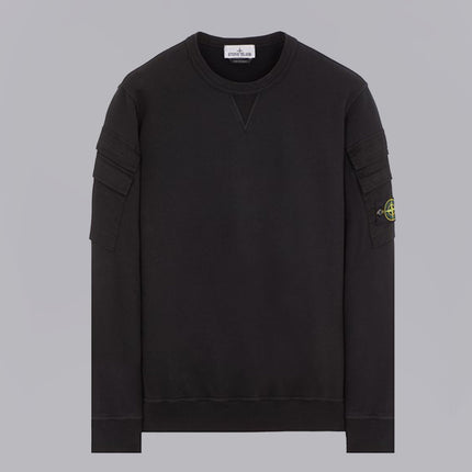 Brushed Cotton Fleece Black