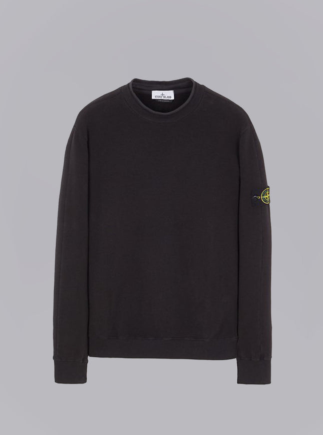 Stretch Cotton Fleece Black