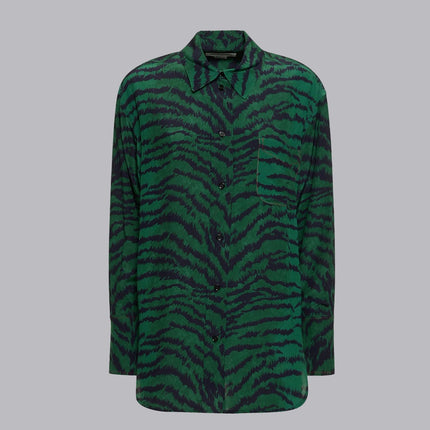 Tiger Allover Green Dessin