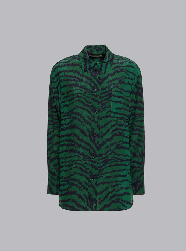 Tiger Allover Green Dessin