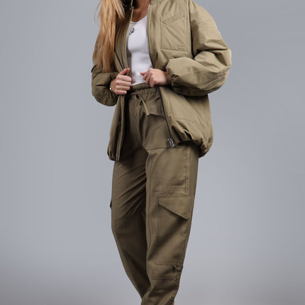 Light Twill Oversized Army Green