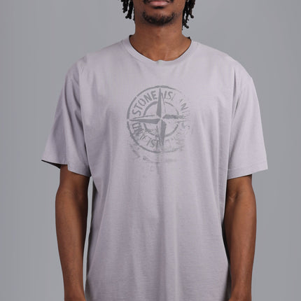 'Reflective One' Print Light Grey