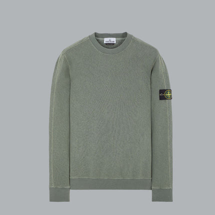 Garment Dyed 'Old Effect' Dark Green