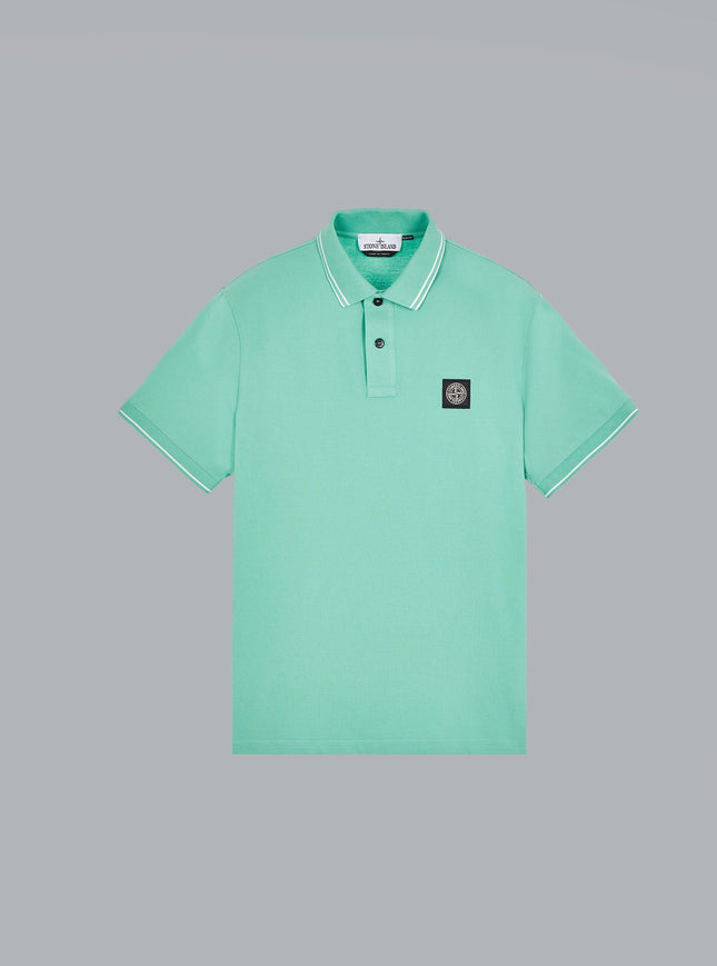 Cotton Stretch Pique' Green