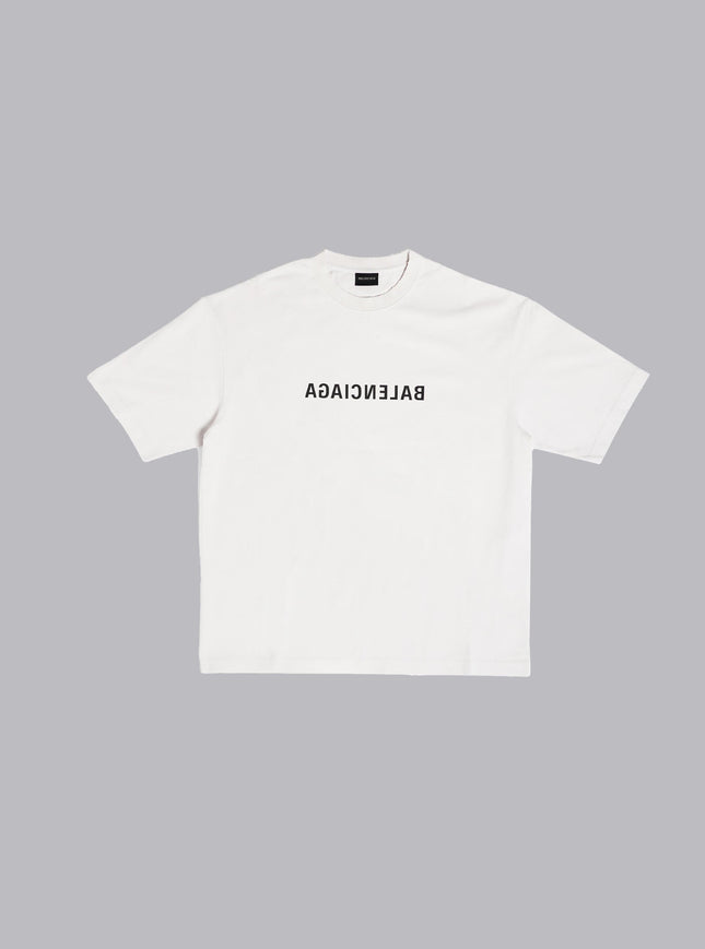 Balenciaga Mirror Logo Off White